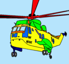 Dibujo Helicóptero al rescate pintado por andibulin