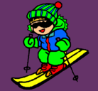 Dibujo Niño esquiando pintado por haimar