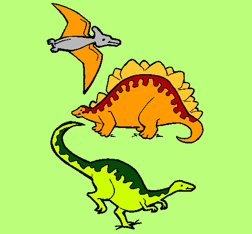 Tres clases de dinosaurios