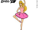 Dibujo Barbie bailarina de ballet pintado por YIREH