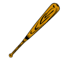 Dibujo Bate de béisbol pintado por dilan