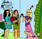 Dibujo Barbie de compras con sus amigas pintado por StarClaudia