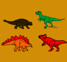 Dibujo Dinosaurios de tierra pintado por daro