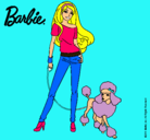 Dibujo Barbie con look moderno pintado por chelita111097