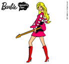Dibujo Barbie la rockera pintado por merilia