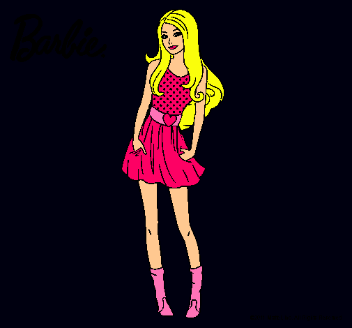 Dibujo Barbie veraniega pintado por Amyluz
