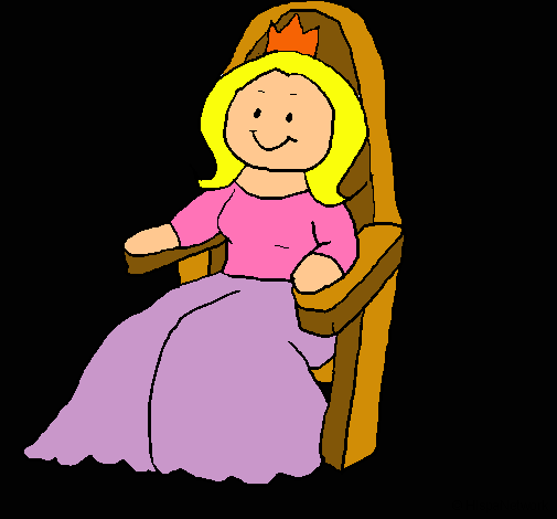 Dibujo Princesa en el trono pintado por 20032000