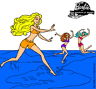 Dibujo Barbie de regreso a la playa pintado por noa7