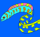 Dibujo Anguila pintado por arnauet