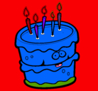 Dibujo Pastel de cumpleaños 2 pintado por alexxis