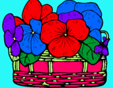 Dibujo Cesta de flores 12 pintado por zumi