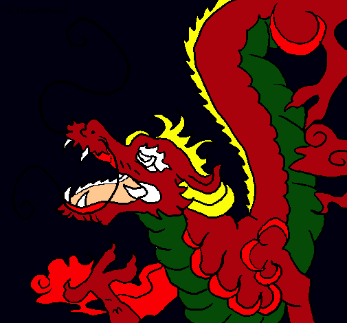 Dibujo Dragón japonés pintado por nancy1881