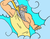Dibujo Dios Zeus pintado por werf