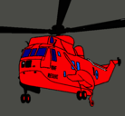 Dibujo Helicóptero al rescate pintado por ABELLEIRA