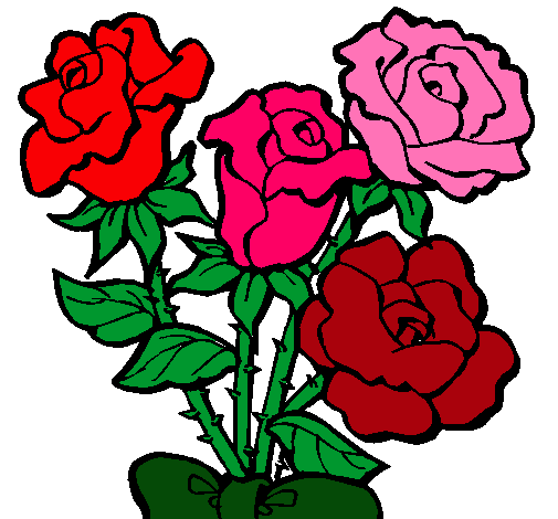 Dibujo Ramo de rosas pintado por giusseppe