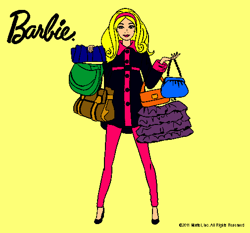Dibujo Barbie de compras pintado por Amyluz
