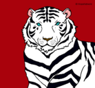 Dibujo Tigre pintado por Stuk