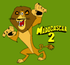 Dibujo Madagascar 2 Alex pintado por juanitony123