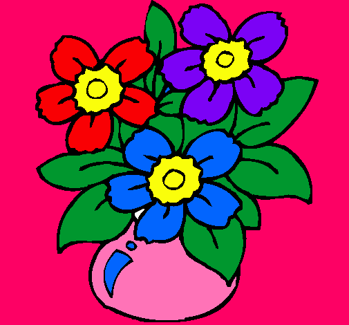 Dibujo Jarrón de flores pintado por zumi
