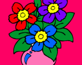 Dibujo Jarrón de flores pintado por zumi