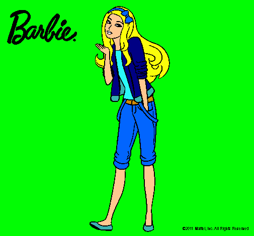 Barbie con look casual