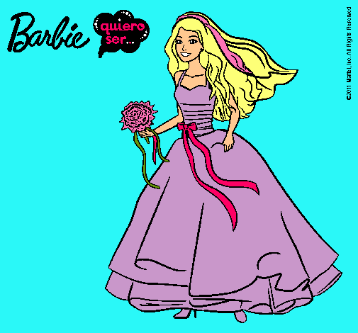 Barbie vestida de novia