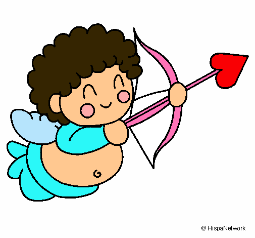 Dibujo Cupido pintado por valen10