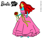 Dibujo Barbie vestida de novia pintado por alvaroso