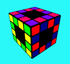 Dibujo Cubo de Rubik pintado por anynena19