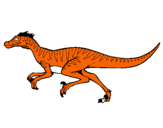 Dibujo Velociraptor pintado por maico