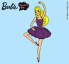 Dibujo Barbie bailarina de ballet pintado por debbi