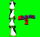 Dibujo Madagascar 2 Pingüinos pintado por marinani