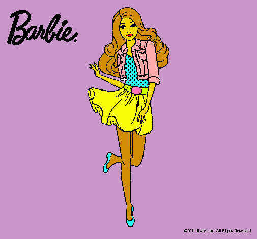 Dibujo Barbie informal pintado por alvaroso