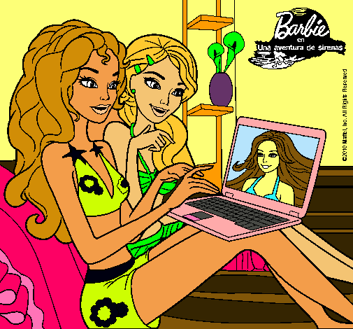 Barbie chateando