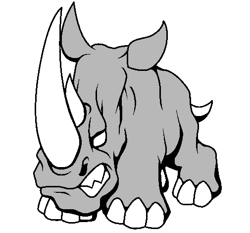 Dibujo Rinoceronte II pintado por rafael6