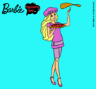 Dibujo Barbie cocinera pintado por susan2