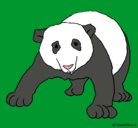 Dibujo Oso panda pintado por chileeeeeeeh