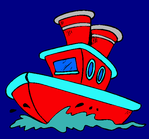 Dibujo Barco en el mar pintado por Raper
