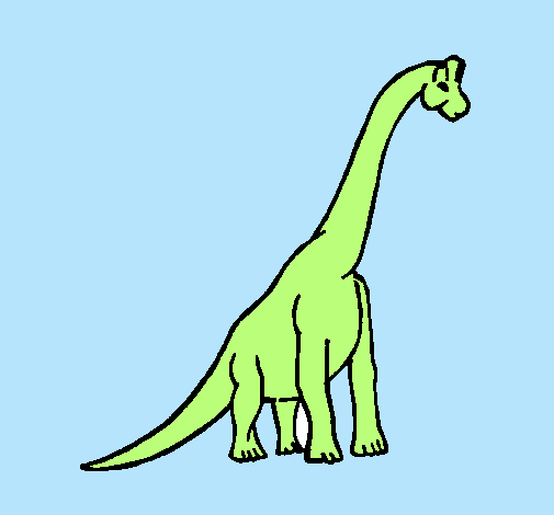 Dibujo Braquiosaurio pintado por rafael6