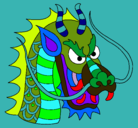 Dibujo Cabeza de dragón pintado por chispitaloco