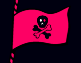 Dibujo Bandera pirata pintado por mavatele