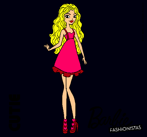 Dibujo Barbie Fashionista 3 pintado por Amyluz