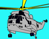 Dibujo Helicóptero al rescate pintado por CACALEON