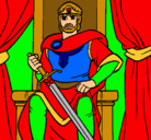 Dibujo Caballero rey pintado por daniel1