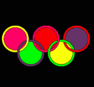 Dibujo Anillas de los juegos olimpícos pintado por 20032000