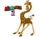 Dibujo Madagascar 2 Melman pintado por melman