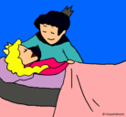 Dibujo La princesa durmiente y el príncipe pintado por LAURENT