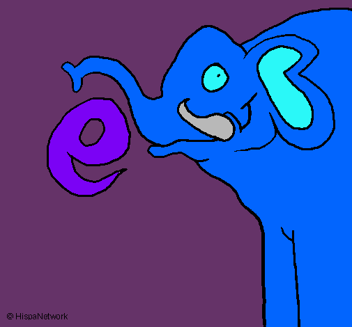 Dibujo Elefante pintado por coralito