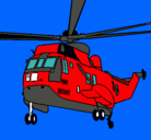 Dibujo Helicóptero al rescate pintado por chri1