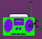 Dibujo Radio cassette 2 pintado por xhhjgtkt4